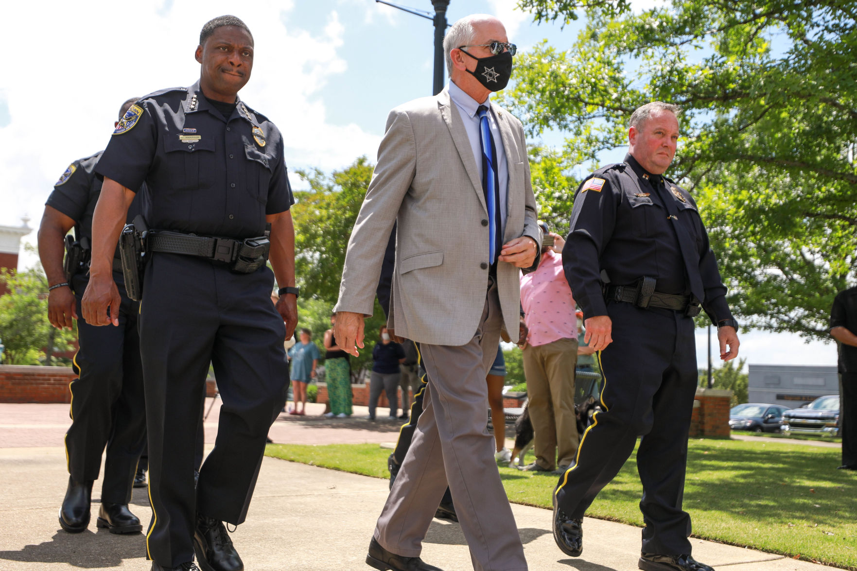 Opelika wreath laying ceremony honoring George Floyd